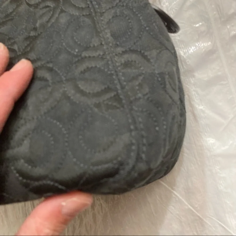 Coach y2k granmercy quilted black op art c bag 42949